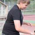 Match de tennis de table au camping de Léveno à Guérande