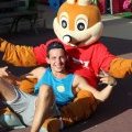 Capi et un animateur au domaine de Léveno