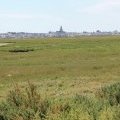 Les marais à découvert et à l'horizon : Le Croisic
