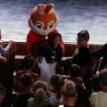 La mascotte du camping le Léveno à Guérande avec les enfants du mini club