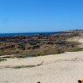 De lange stranden (spreidingsbreedten) van Bretagne in het zuiden