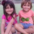 Fillettes au club enfant