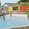 Campers playing in the swimming pool