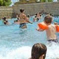 Wave swimming pool in the Campsite(Camping) Domain of Léveno