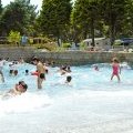 Beautiful wave swimming pool in the Domain of Léveno