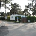 Les allées du camping le Léveno en bordure du parc de la Brière