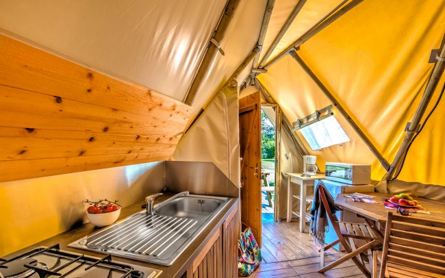 Cuisine Tipi 4 places Domaine de Léveno à Guérande
